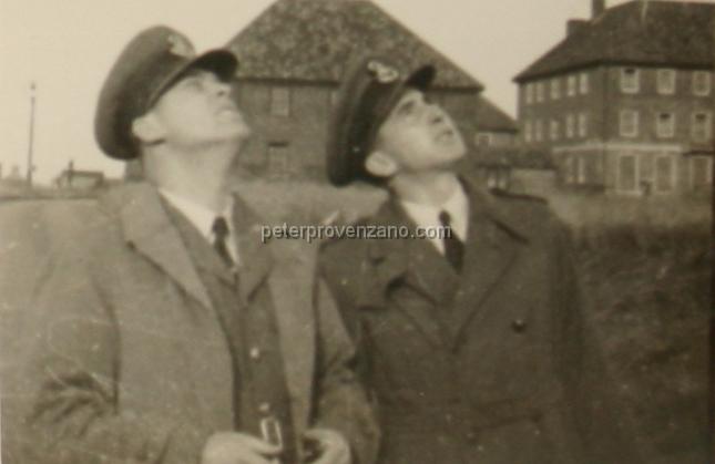 Peter Provenzano Photo Album Image_copy_027.jpg - Victor Bono and Bill Nickols.  RAF Station Tern Hill, fall of 1940.